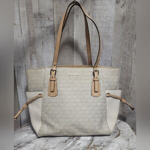 🪻Michael Kors Beige and Tan Women's Tote Bag